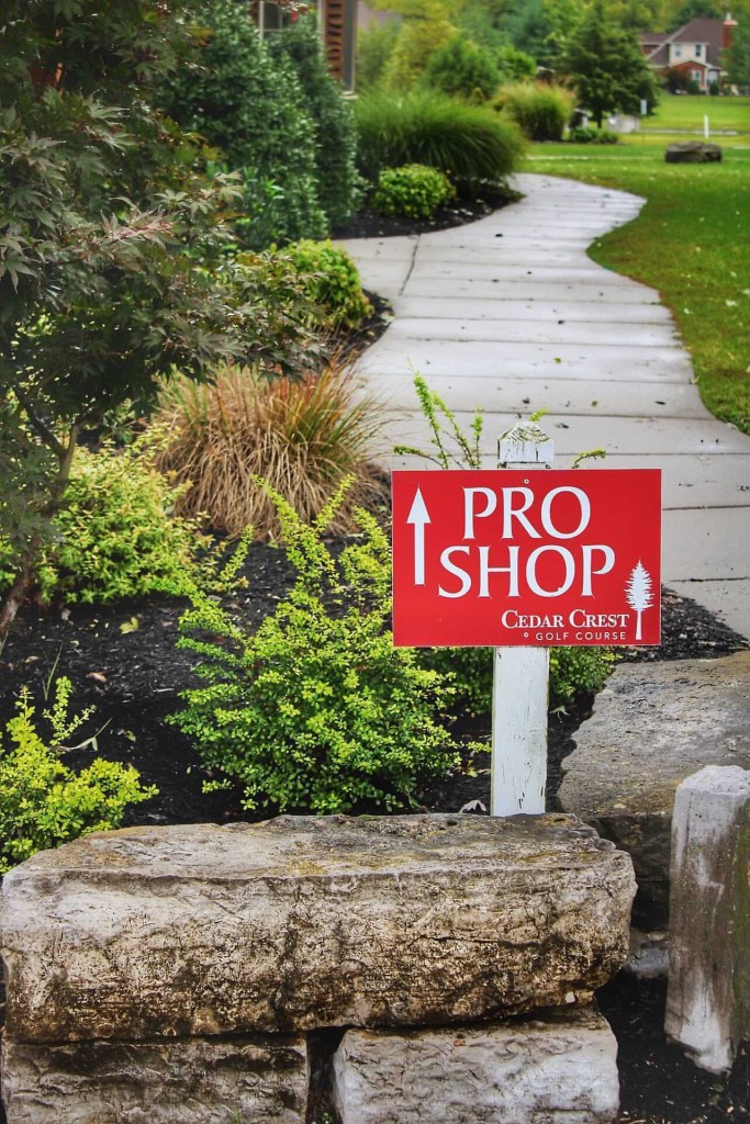 Pro shop sign 